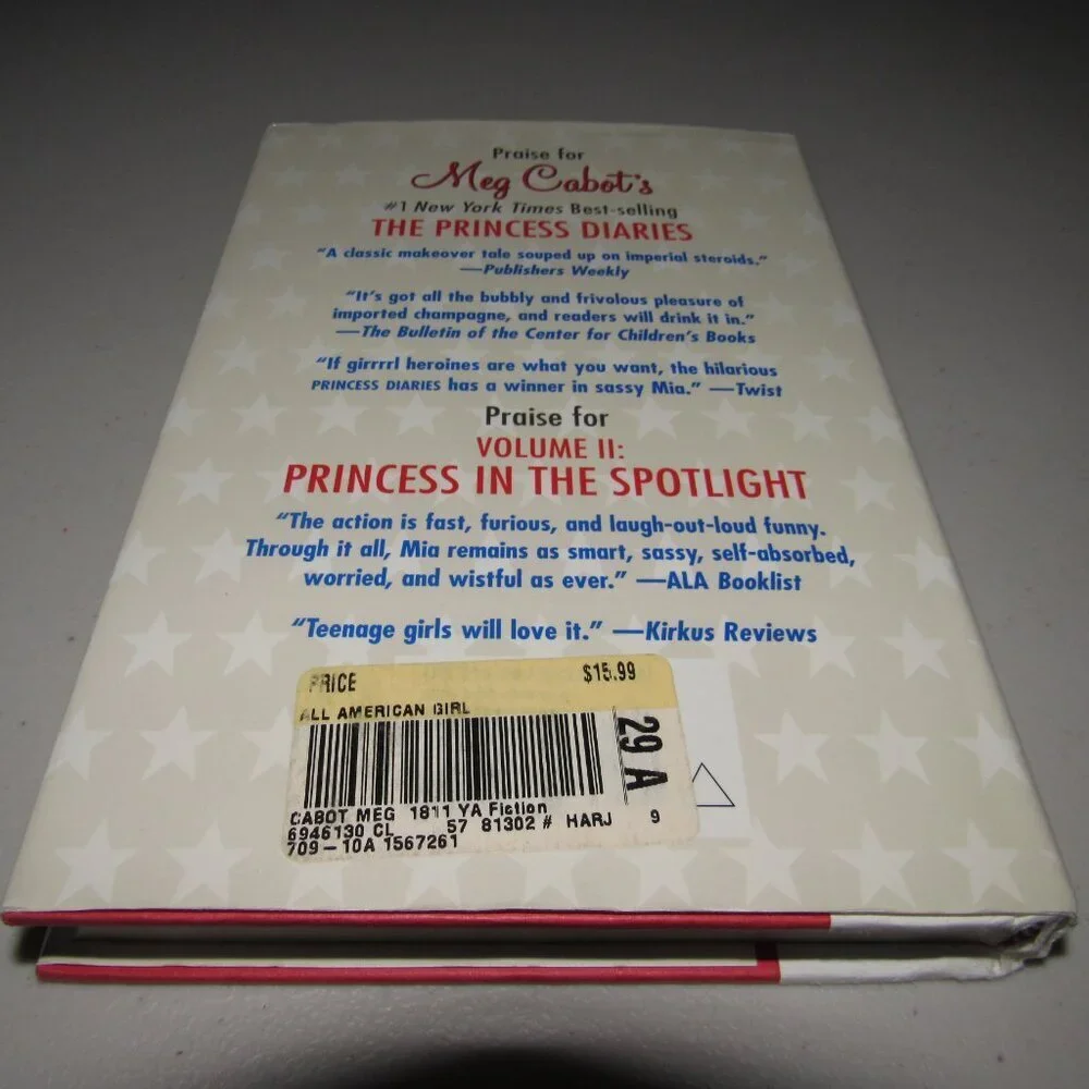 Meg Cabot All-American Girl Hardcover | YA Fiction | Patriotic Teen Romance